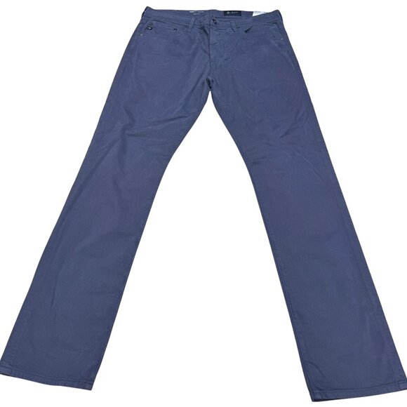 NEW AG Everett Slim Straight Leg Pants Men's Italian Stretch Sateen Sz 34 x 34